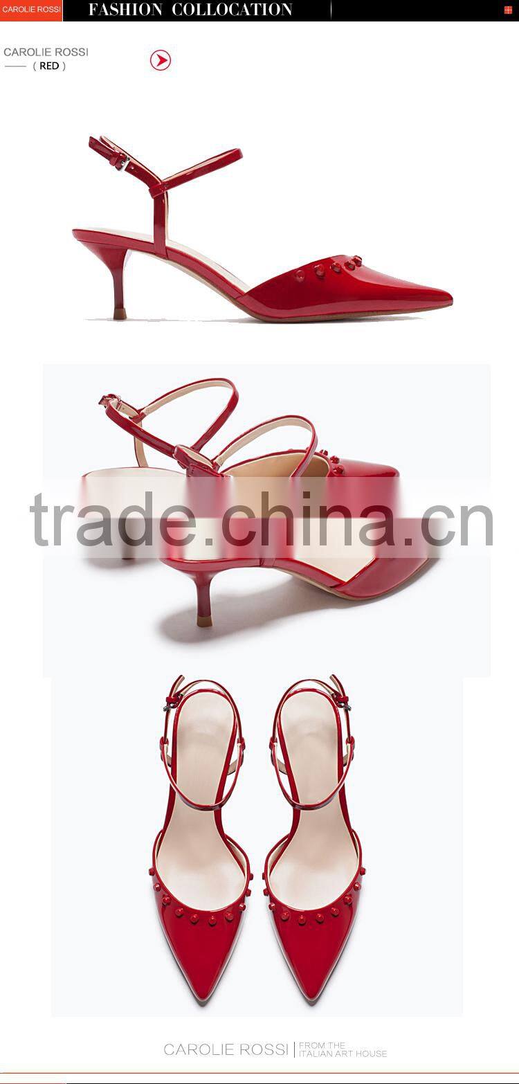 lady high heel bridal fancy sandal 2016