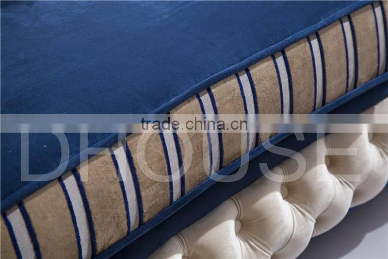 High quality post modern living room furniture sofa with crystal buttons/Chesterfield leather/fabric sofa AL044