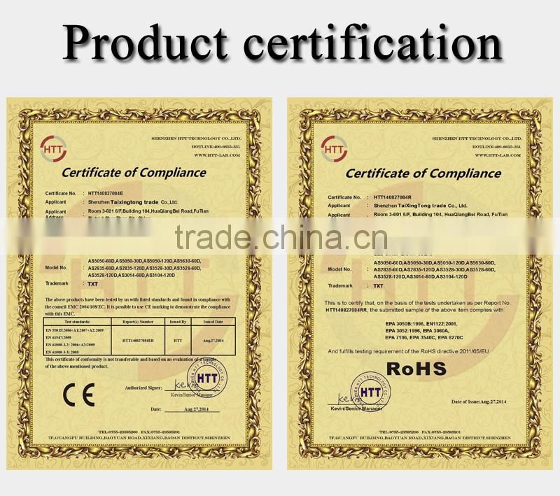 Wholesales price SMD 5050 rigid led strip IP65 Waterproof 60Led/m DC 12V with CE ROHS