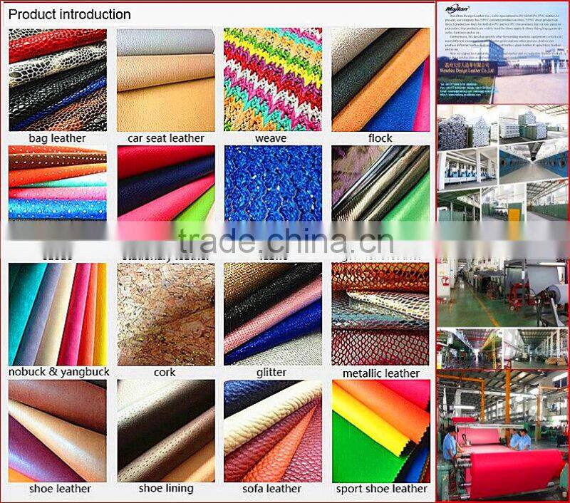 fashionable pvc leather for bag