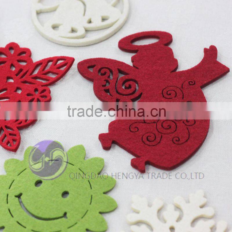 alibaba china wholesale Die Cut Laser Cut Felt tea cup coaster