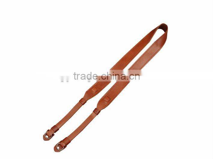 brown genuine leather camera shoulder neck strap any color is available