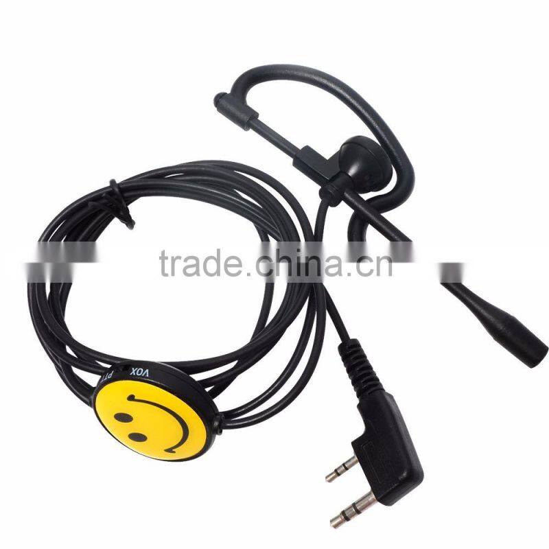Headset E53C-K earpiece K port with Microphone for Walkie Talkie 5R B5 KG-UVD1P