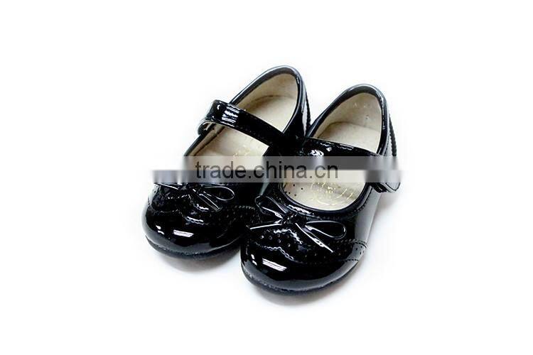 Professional non slip healthy black student school shoes handmade shoe