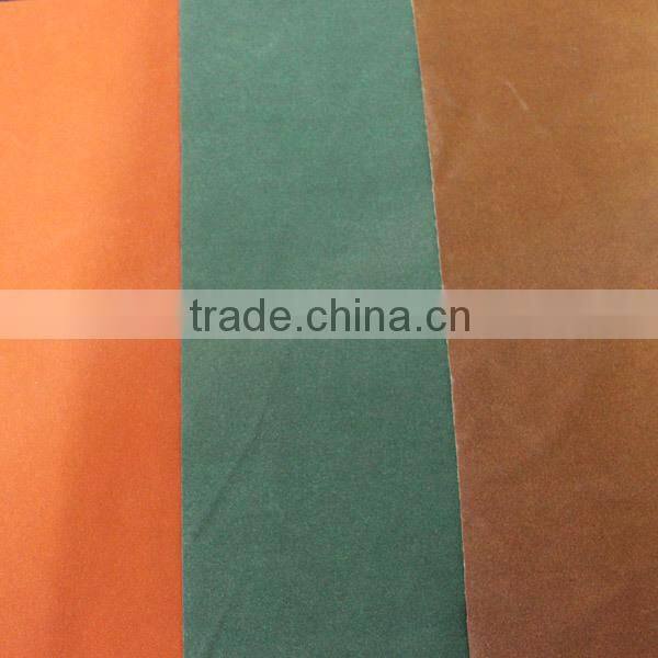 Flocking leather cow leather shoes material from WenZhou factory