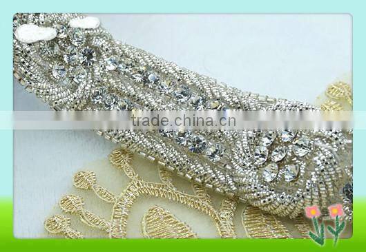 Garment accessory rhinestone trims for dress