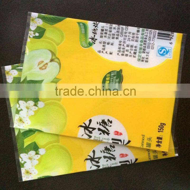factory direct printing label sticker glossy printing plastic sticker