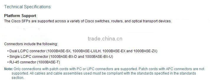 CISCO GLC-T Cisco Small Form-Factor Pluggable Modules