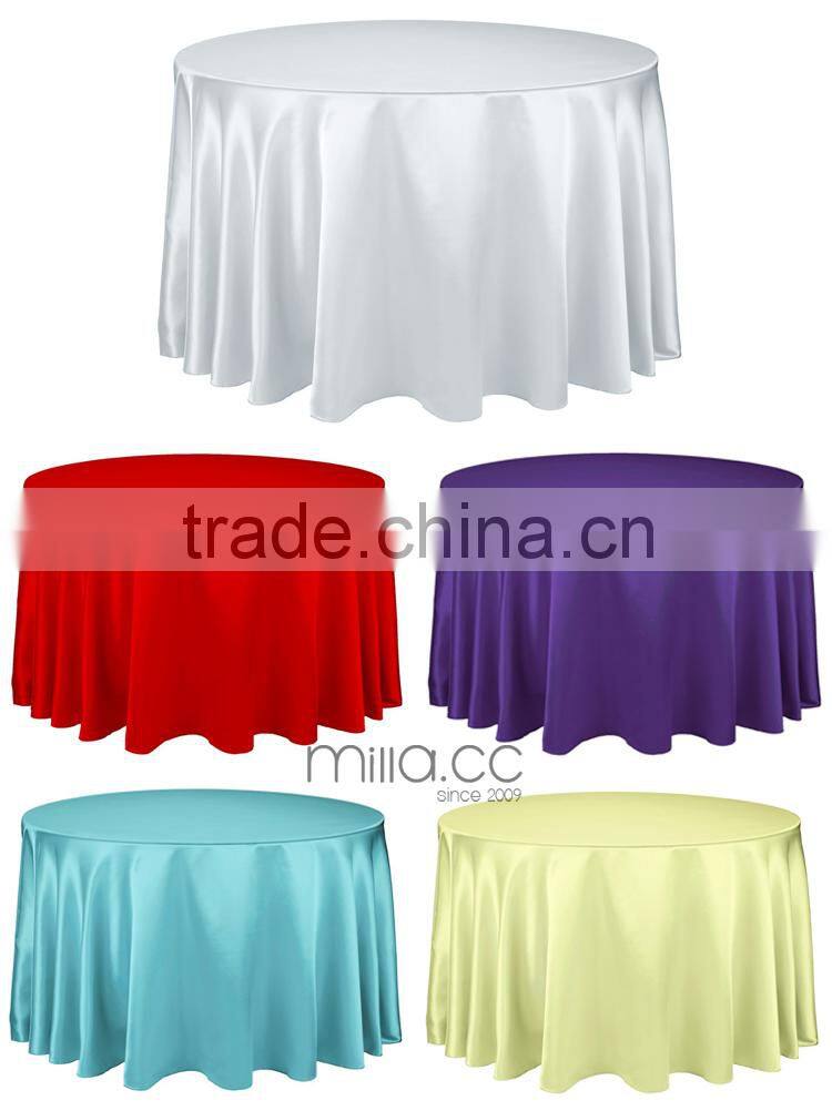 Satin table overlay