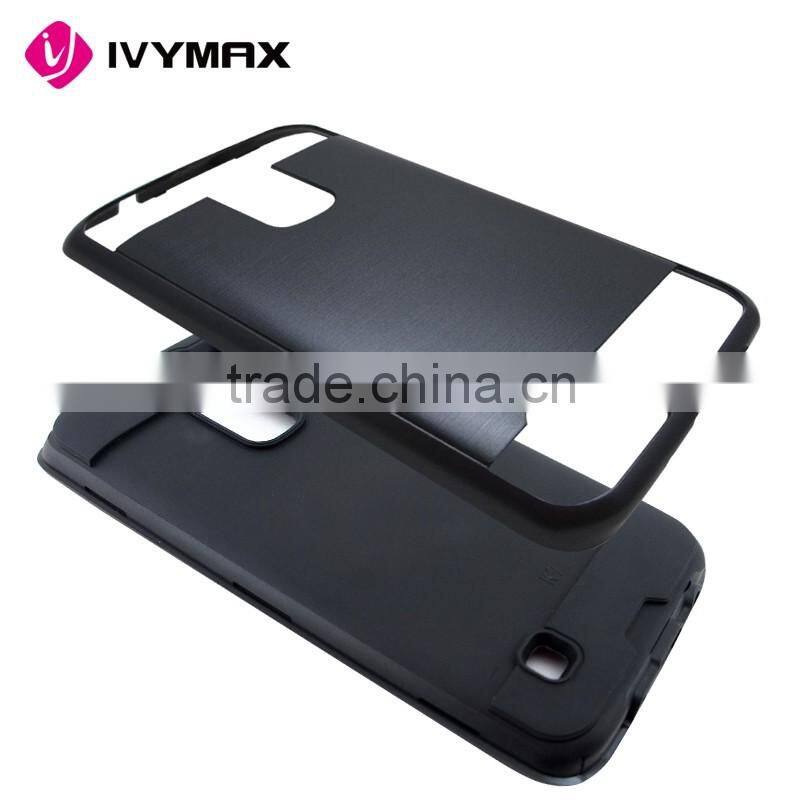 Wholesale shockproof hybrid phone case for LG K10 silicone+pc covers