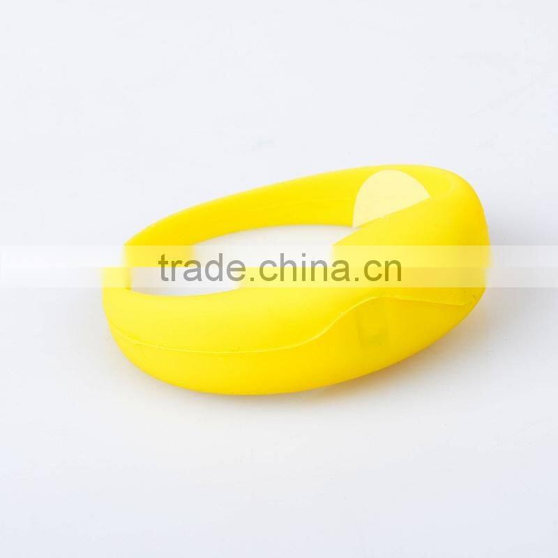 2016 motion activated led bracelet ,led silicone bracelet,silicone led bracelet for party