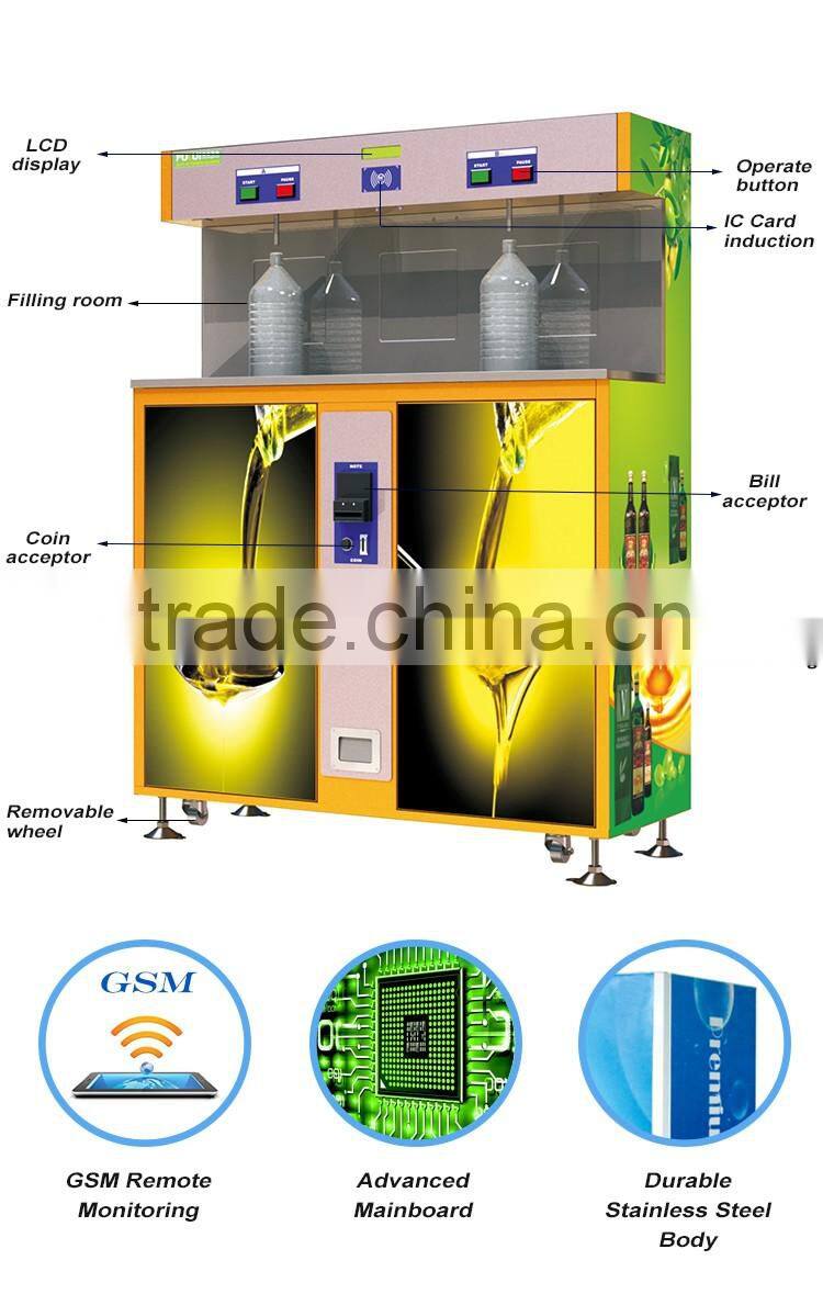 Double Outlets Olive Oil Vending Machine