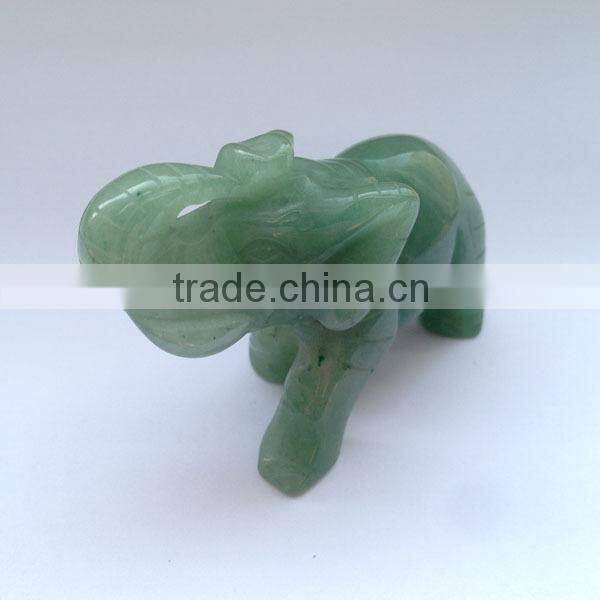 Green Aventurine Elephant Great Gift for Christmas