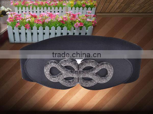 Fashion Top Quality Women Elastic Waistband With PU Ending