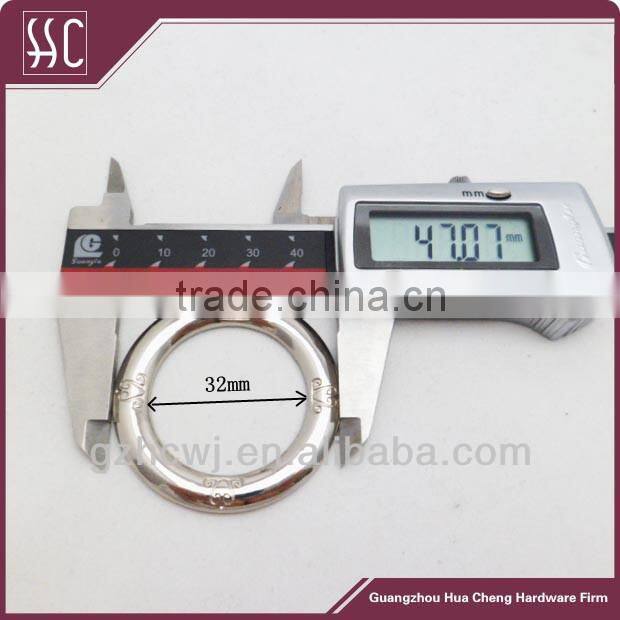 fashion metal o-ring decorations for bags, bag metal fittings, bag accessories