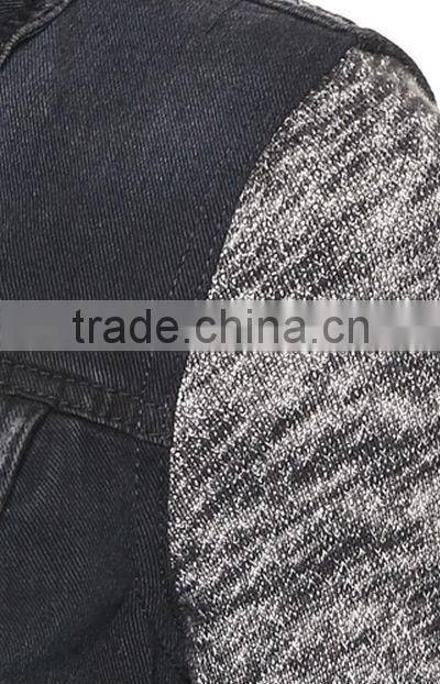 Best quality 100% cotton soft washed do the old mark faded vintage denim jacket (JXW1540)