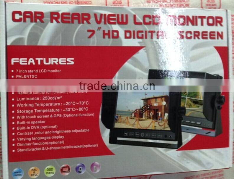 7" 4-CH DVR with SD card slot,support 32GB Sd card