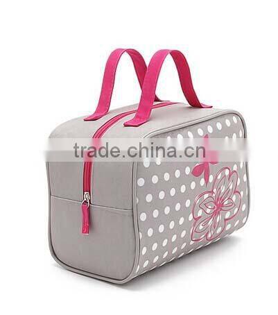 Portable zipper waterproof fashion cosmetic bag