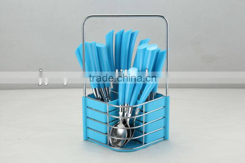228mm PP Heavy Weight Hand Polish Plastic Tableware With Plastic Holder