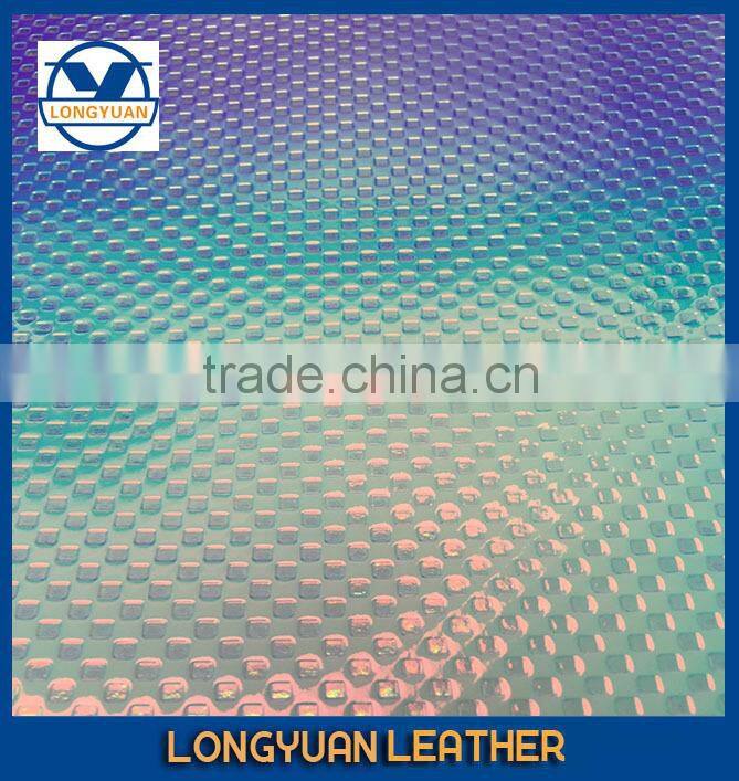 Color Change Leather Embossed Vinyl Fabric PU Leather Factory