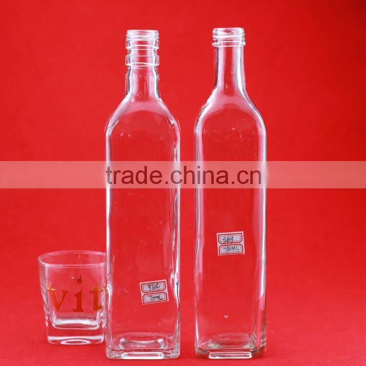 Workable price black logo printed bottles frosted Mexico tequila bottles 750ml drinking empty bottles