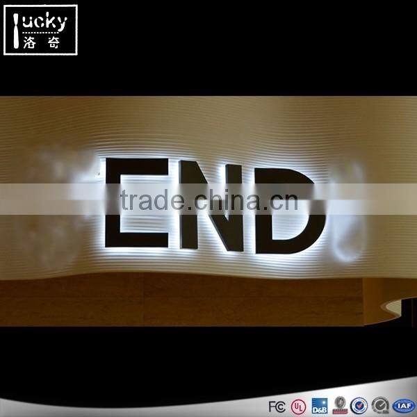 Acrylic led display stand with two legs