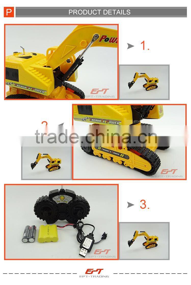 Hot sale 4channels radio control toy rc engineering truck