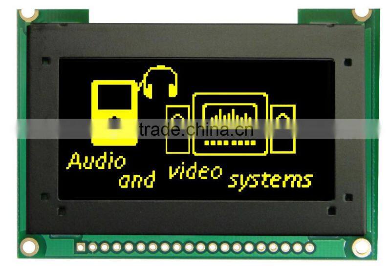 2.42 oled light panel oled yellow color with rs 128*64