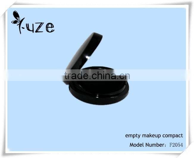 Empty compact powder case with compact mirror