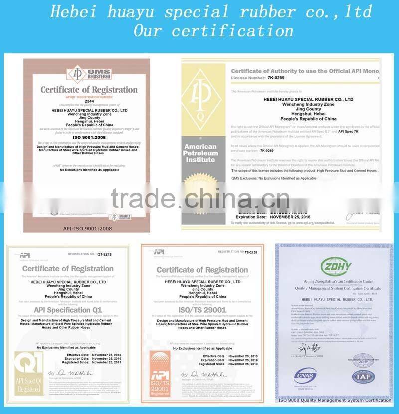 drilling rubber hose high pressure hydraulic hose for oil fields well cementing