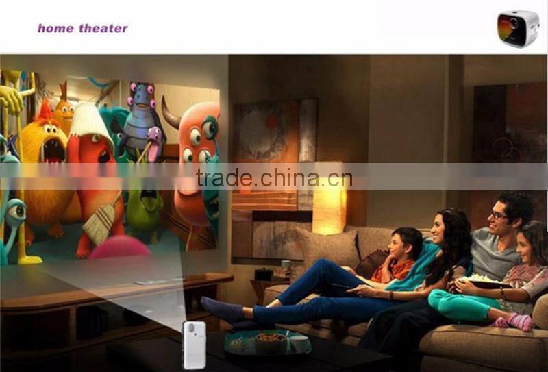 Mini Mobile DLP M6 Projector Android 4.4 smart Bluetooth 4.0 Quad Core led lamp DLP projector Full HD 1080P