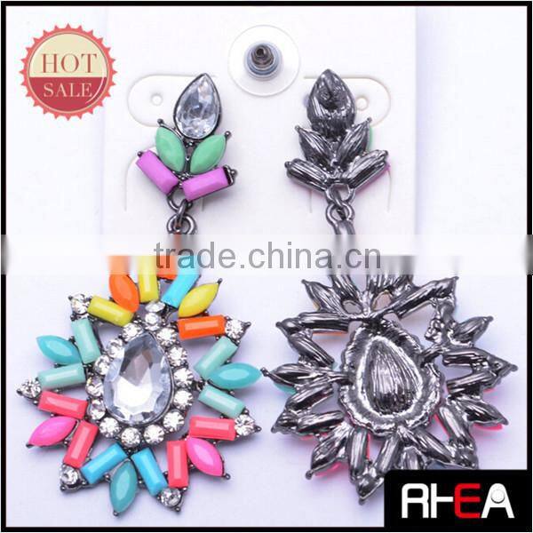 2014 Statement Design Fashion Colorful Resin Shourouk Earring