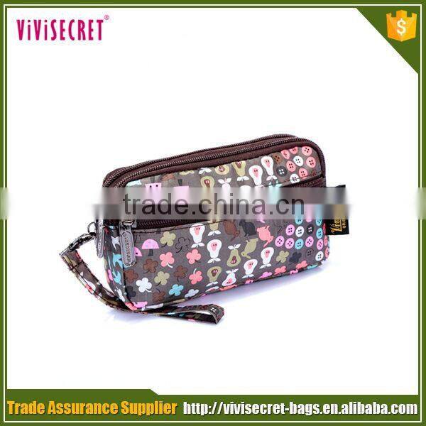 2015 new arrivals brand lady wallet colorful multifunction nylon women wallet with 16 card slots