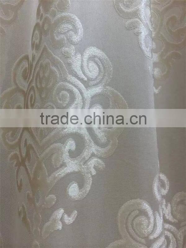 Curtains made in china living room curtains jacquard curtain net