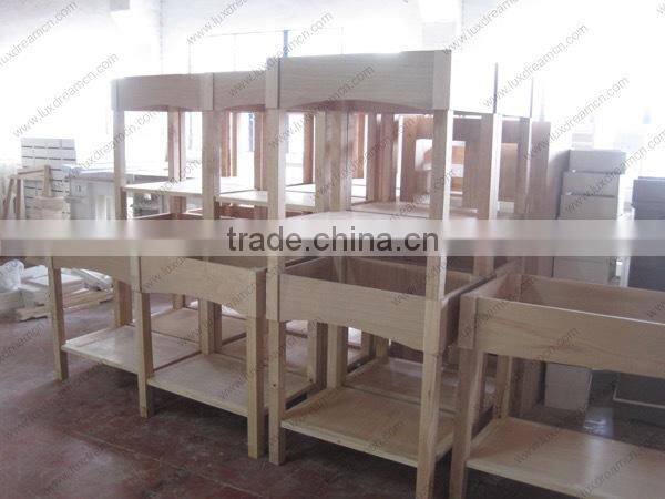 30" modern wood console hotel bathroom vanity