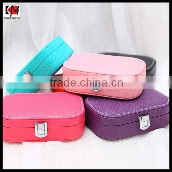 Hot sale exquisite leather jewelry storage box