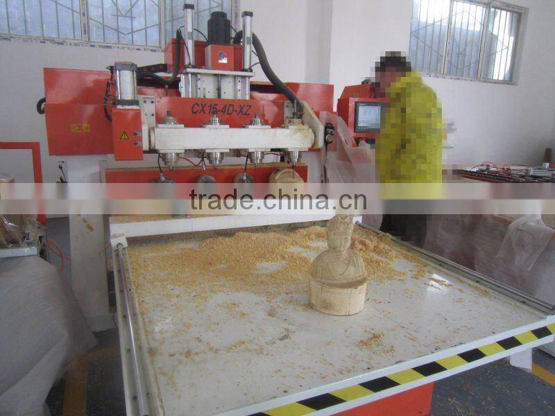 4 axis cnc 3d body statue carving machine