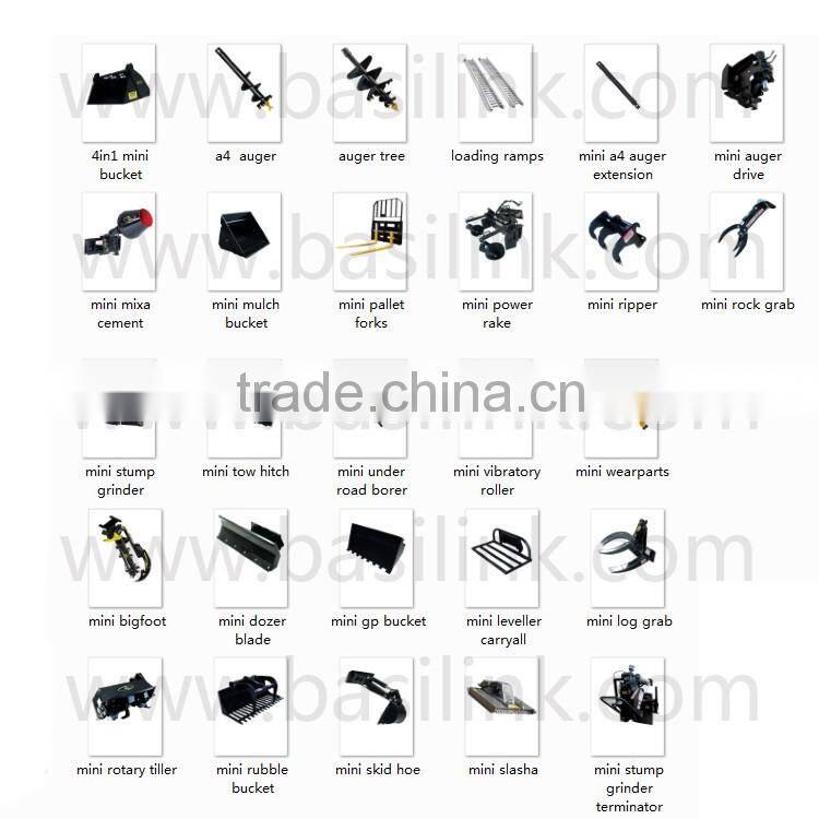 mini skid steer pallet fork/loader with pallet fork/New Condition 380kg Pallet Fork for Mini Skid Steer Loader