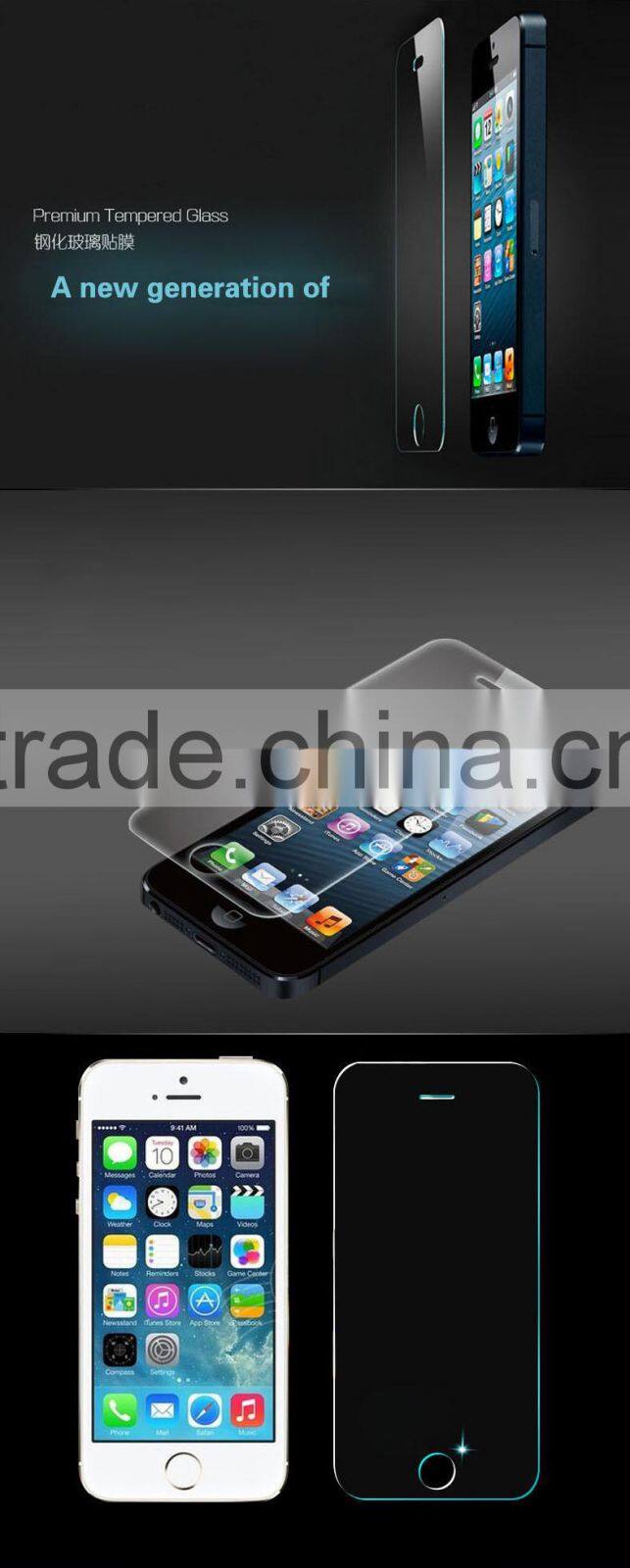Cheap Lightweight Screen Protective Film, Tempered Glass Protective Film For Mobile For Iphone 5