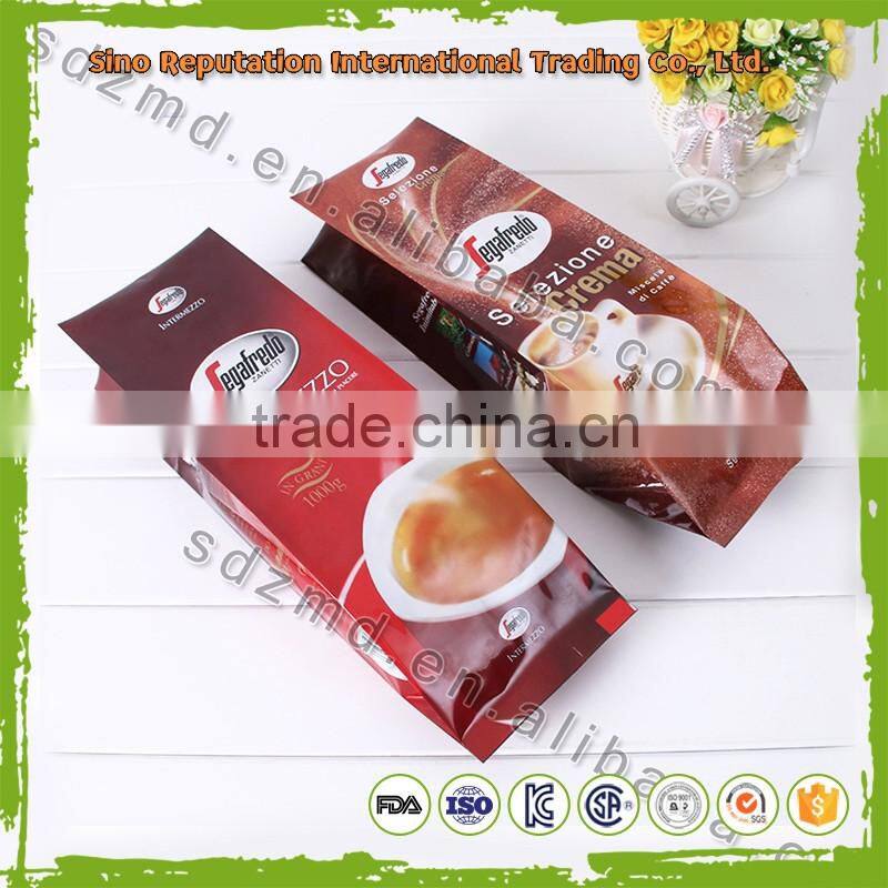 Custom printed side gusset coffee bags for packaging wholesale