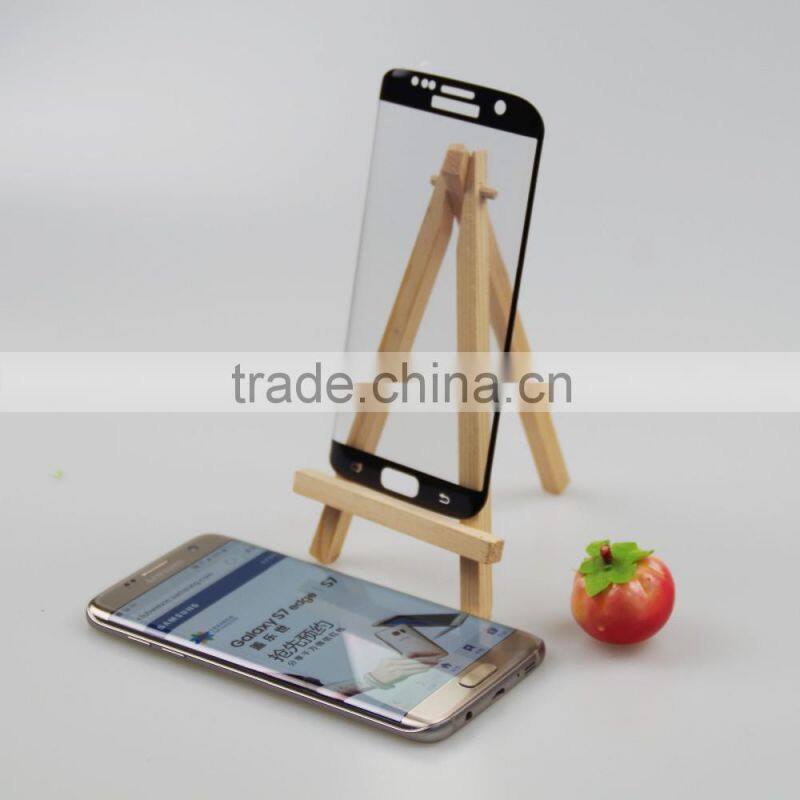 Hot selling! HD clear,3D Caved tempered glass phone screen protector for s7 Edge