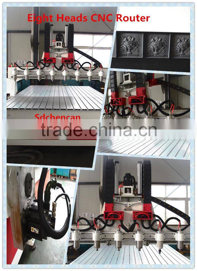 multi head 3D CNC Wood Carving Router from chinese factory directly