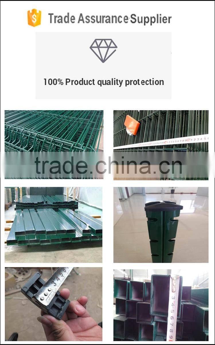 Trade Assurance dark green pvc coated Welded mesh fence