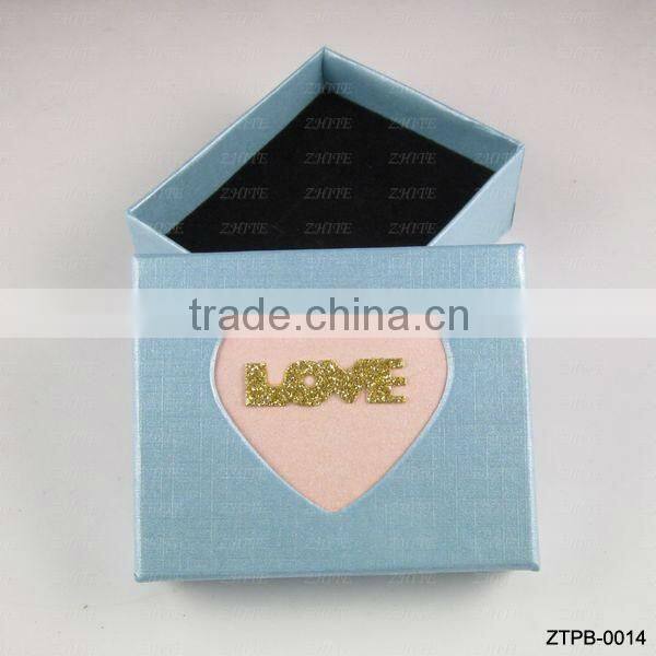 Silver Love Heart Jewlery Box For Gift Wholesale ZTPB-0013