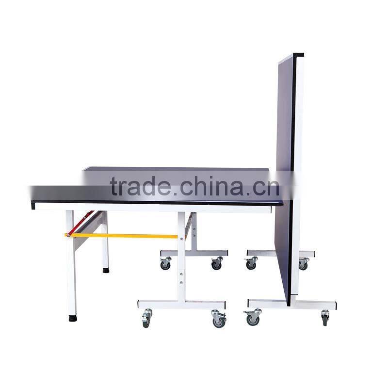 Movable single folding indoor table tennis table/ping pong table