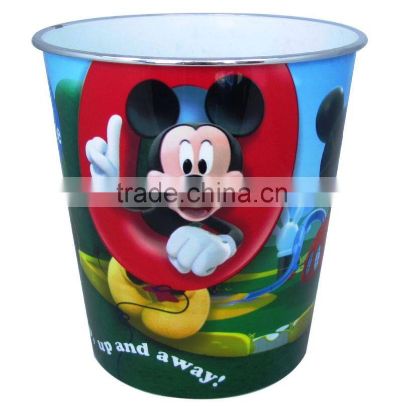 Cartoon 3D Lenticular Printing plastic bucket