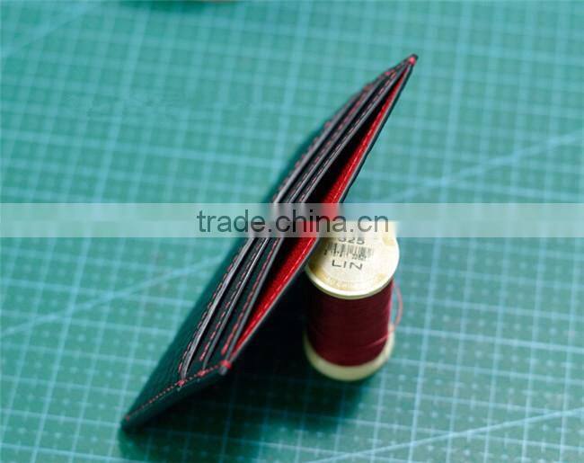 Top quality simple design genuine crocodile leather business card holder