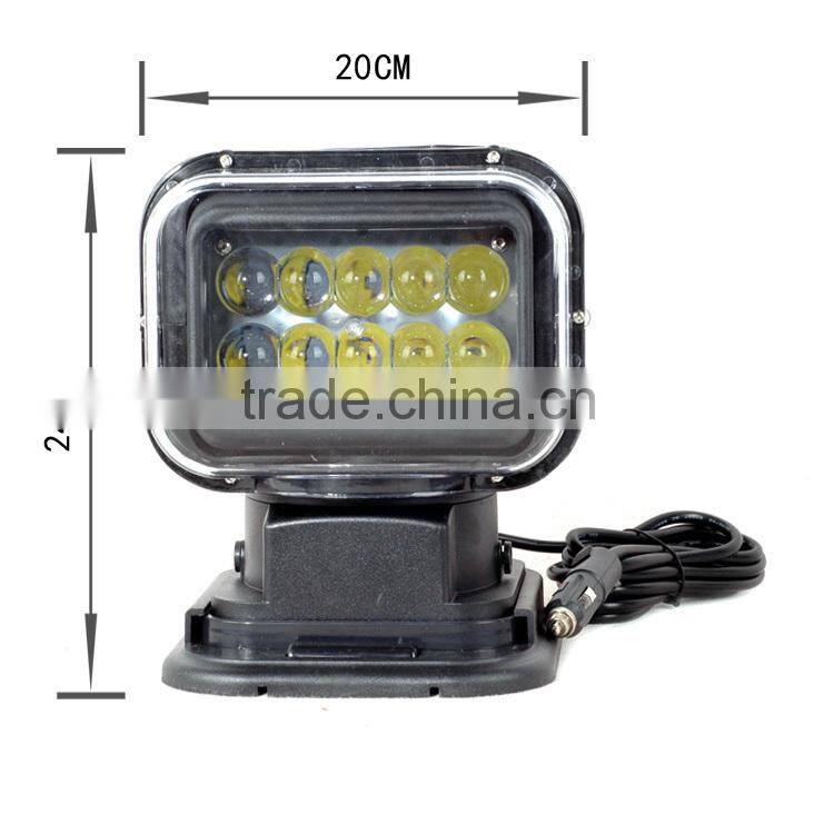 7 inch 50W high power handheld led rechargeable work lamp with remote control