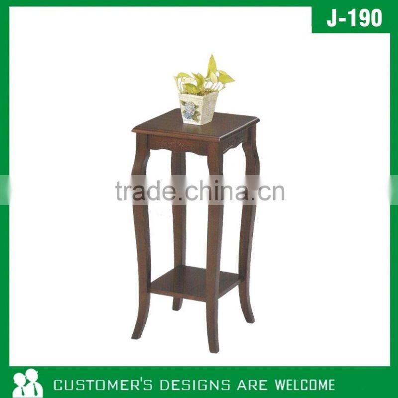 Antique Wooden Plant Stand, Living Room Plant Stand