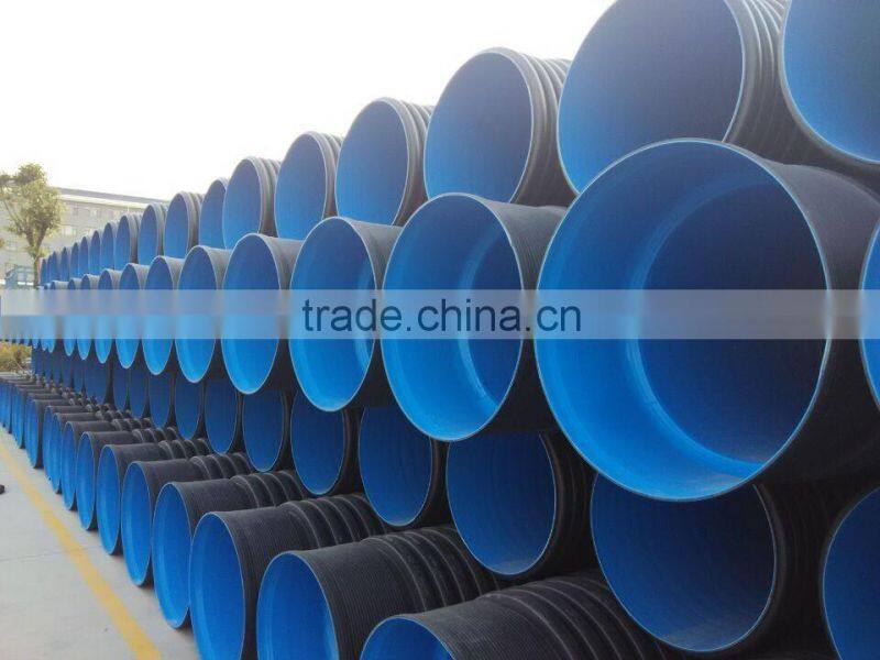 DN500 SN8 Water sewage corrugated PE pipe